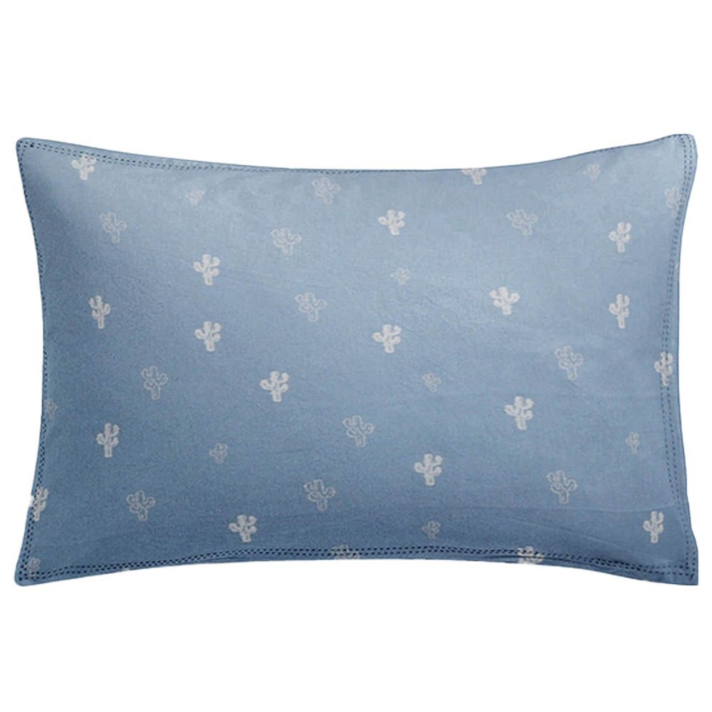 The store blue pillow